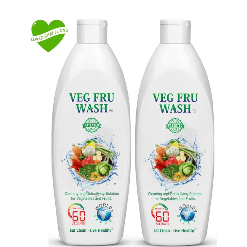 Best Fruit Washing Liquid – 400ml Natural Cleaning Pack of 2
